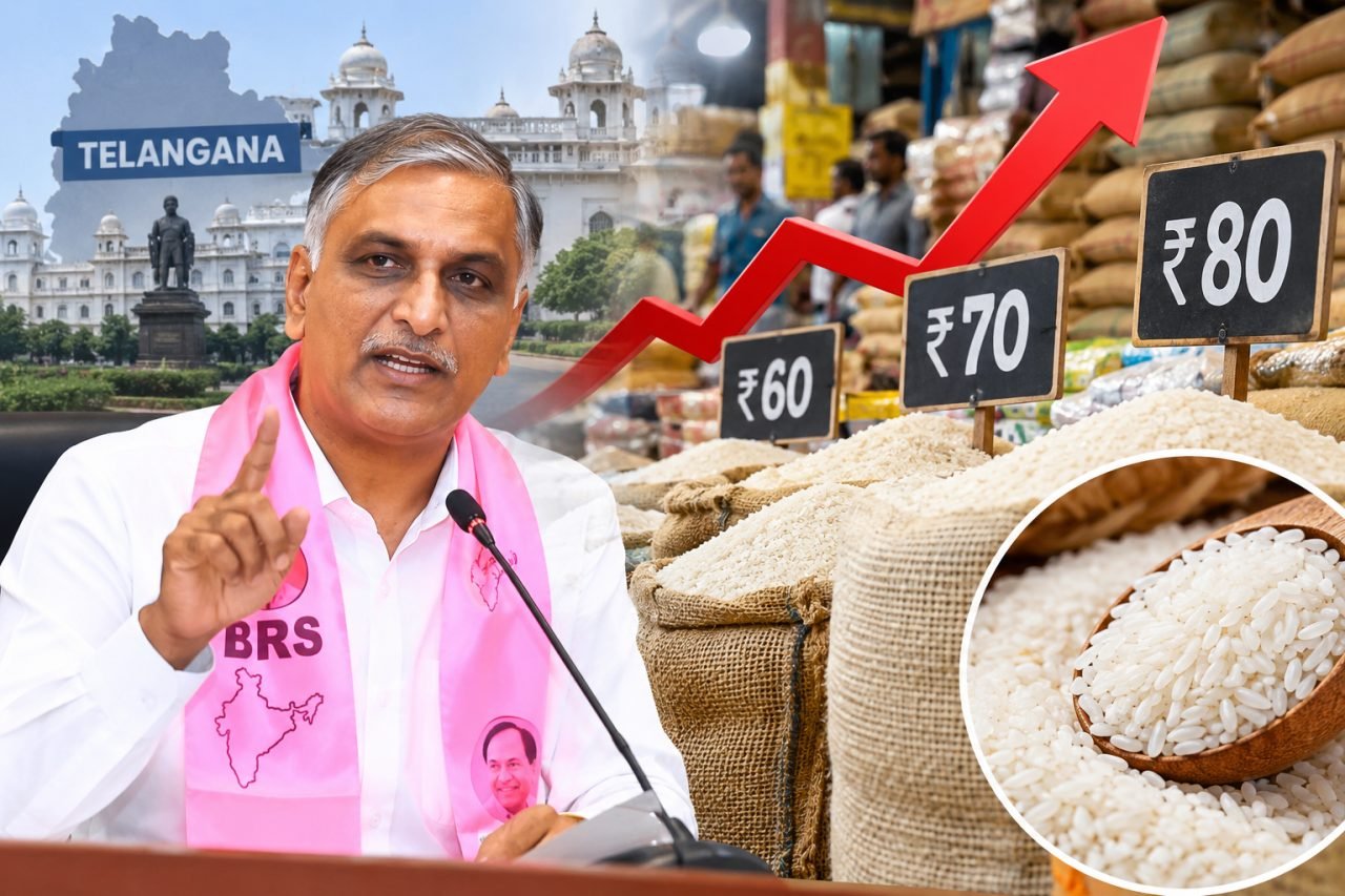 తెలంగాణలో బియ్యం ధరలపై హరీశ్‌రావు ఫైర్.. ప్రభుత్వం వెంటనే స్పందించాలని డిమాండ్