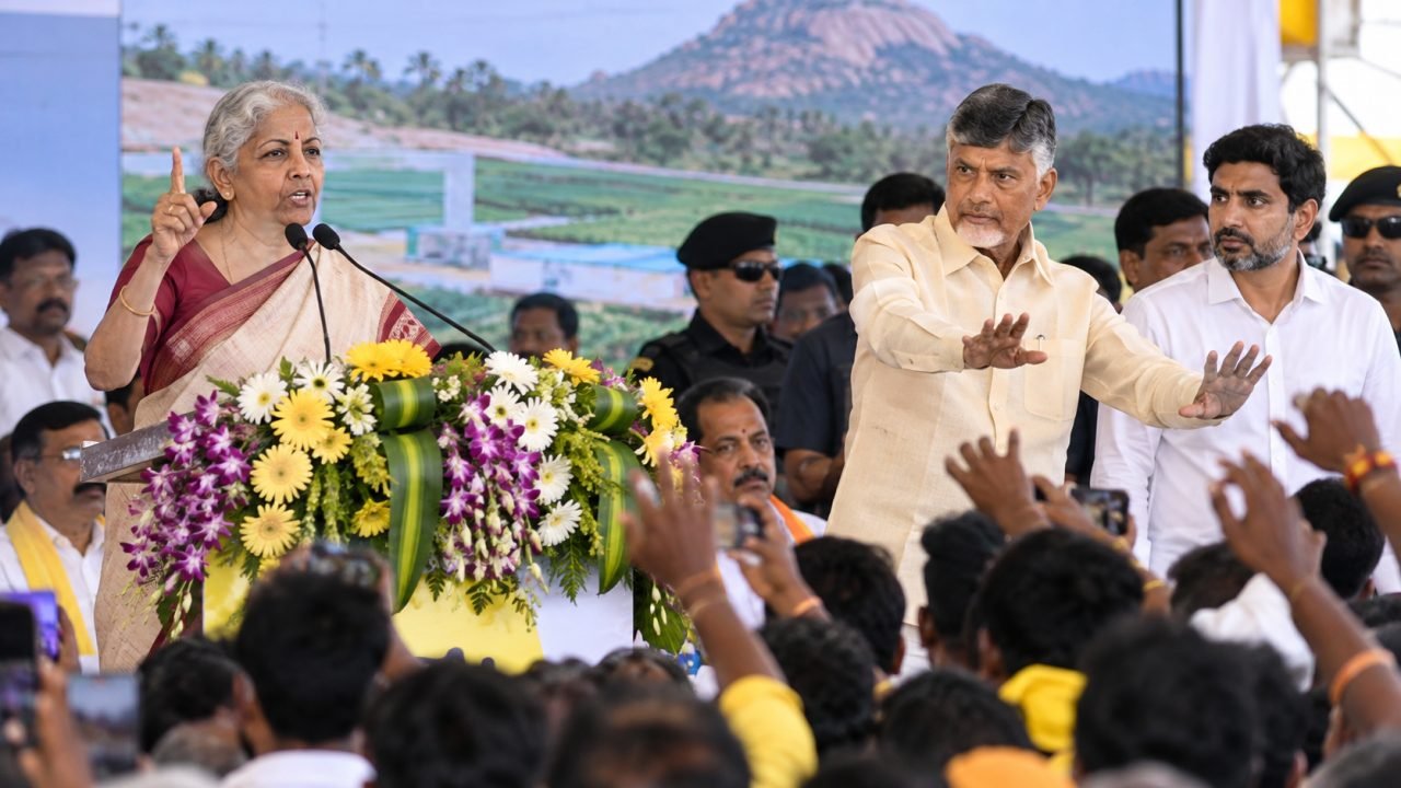 ఆంధ్రప్రదేశ్‌లో నిర్మలా సీతారామన్ ప్రసంగంపై రాజకీయ వివాదం.. వైరల్ వీడియోతో మాటల యుద్ధం